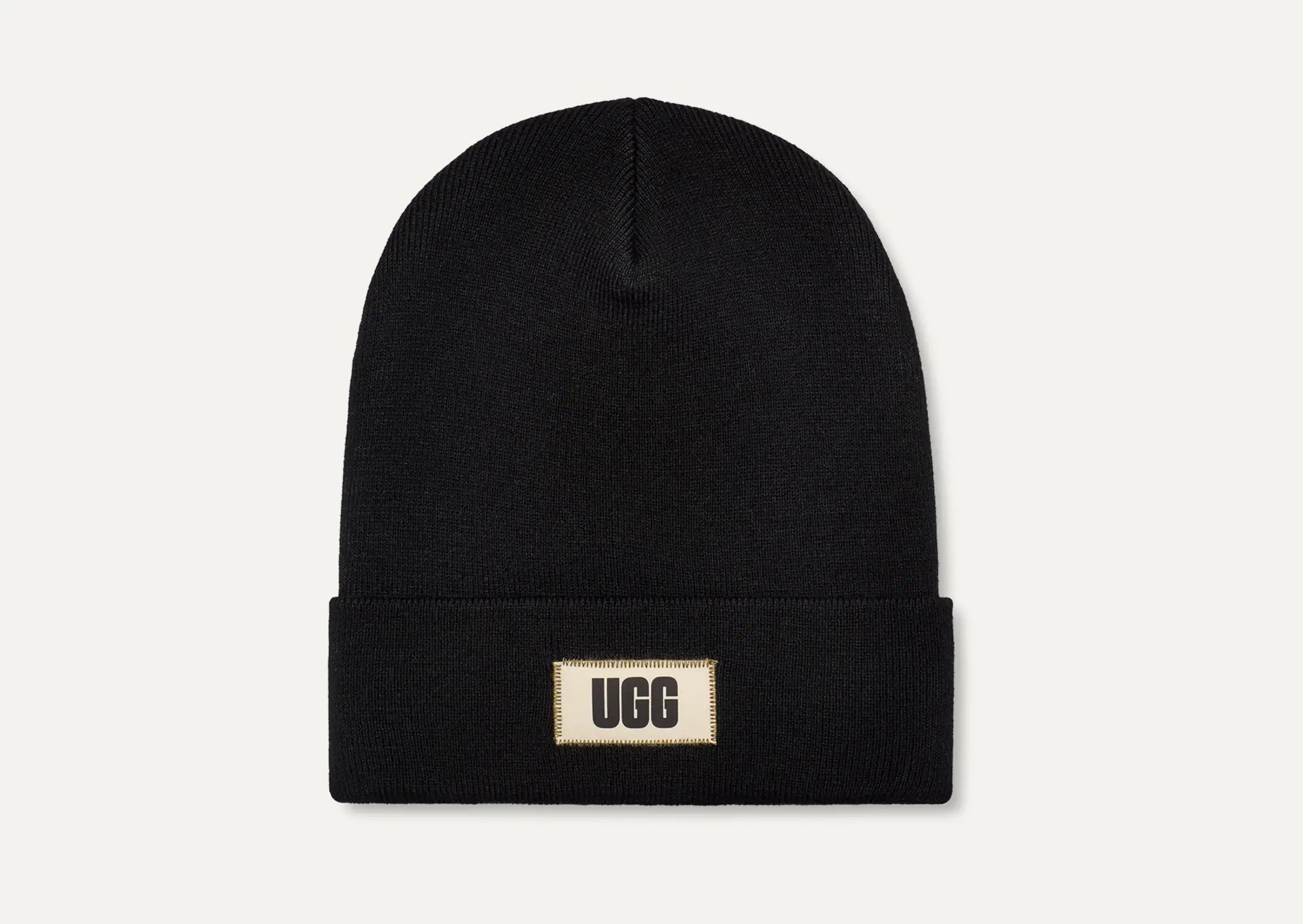 Men's High Crown Beanie - BLACK