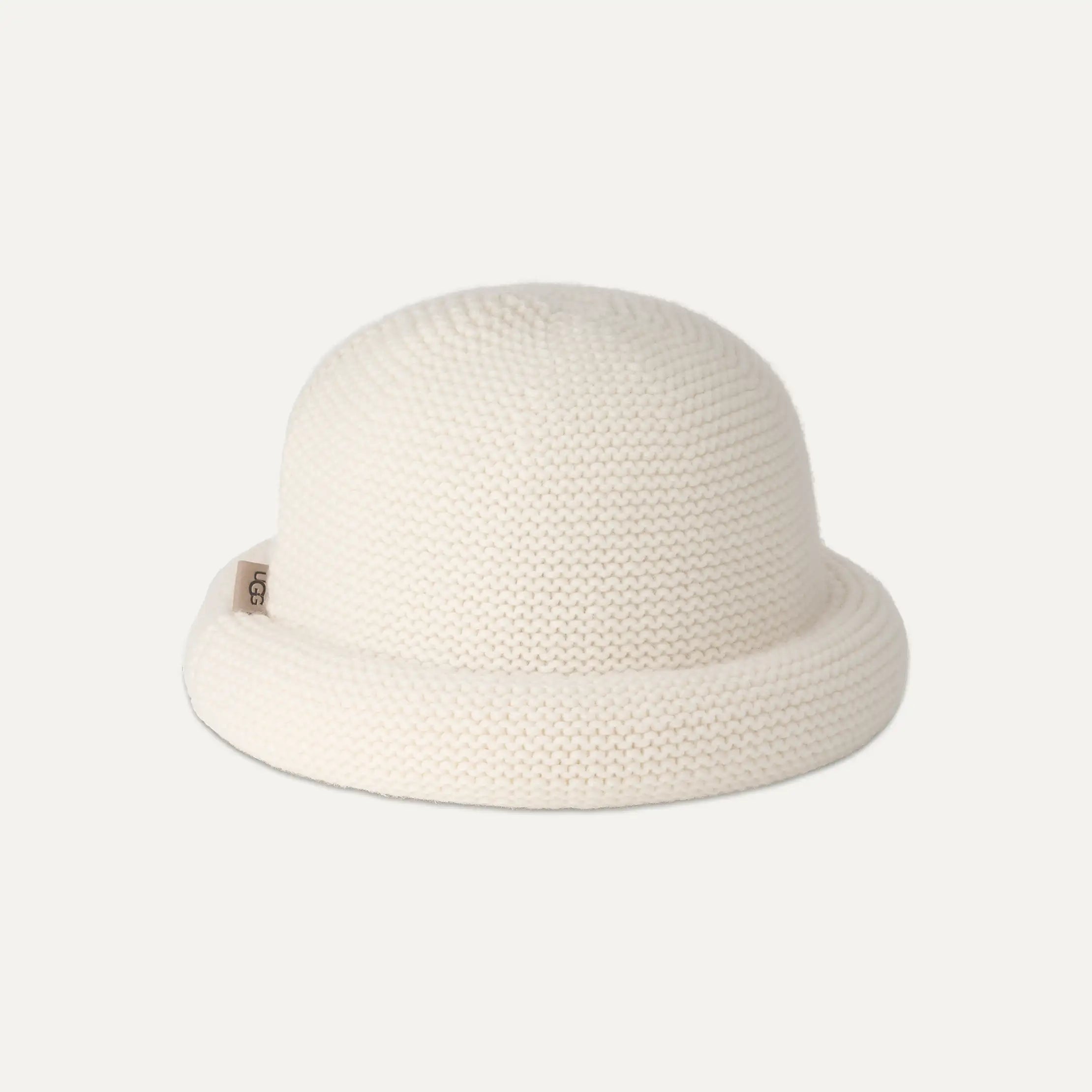 Women's Rolled Knit Hat - CREAM