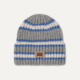 Kids' Chunky Rib Beanie - TURACO BLUE MULTI STRIPE