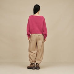 Women's Novalie Slouchy Pullover - STRAWBERRY