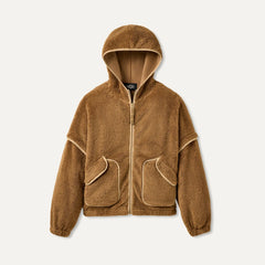 Women's Mariella UGGfluff Zip Hoodie - CHESTNUT