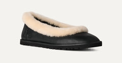 Women's Zora Leather Ballet Flat - BLACK
