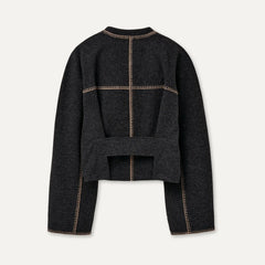 Women's Rina Button-Up Top - BLACK HEATHER