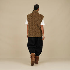Women's Niah Toggle Vest - COFFEE GROUNDS