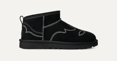 Women's Classic Ultra Mini Western - BLACK