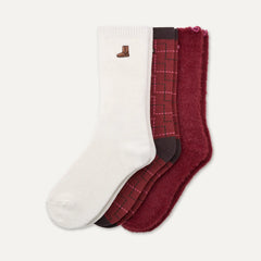 Women's UGG Classic Crew 3 Pack - CLASSIC BOOT / PLAID / COFFEE BERRY