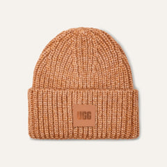 Women's Chunky Rib Beanie - CAMEL