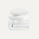 Home Devon Comforter Set Full/Queen - BRIGHT WHITE TEXTURE STRIPE
