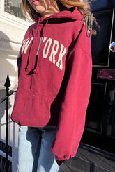burgundy / Oversized Fit