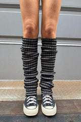 Heather Grey and Black Stripes
