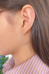 Thin Hoop Earrings