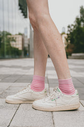 Bubblegum Pink and Pink Stripes
