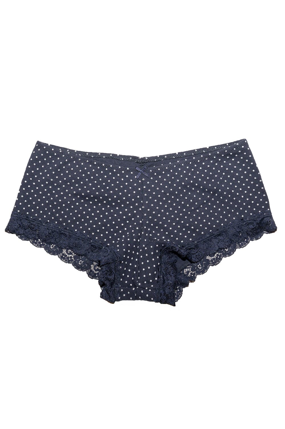 Navy White Polka Dots / XS/S