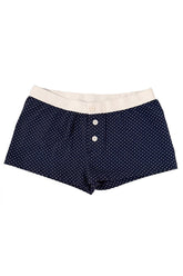 Navy Blue with White Polka Dots / XS/S
