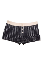 Navy Blue with White Hearts / XS/S