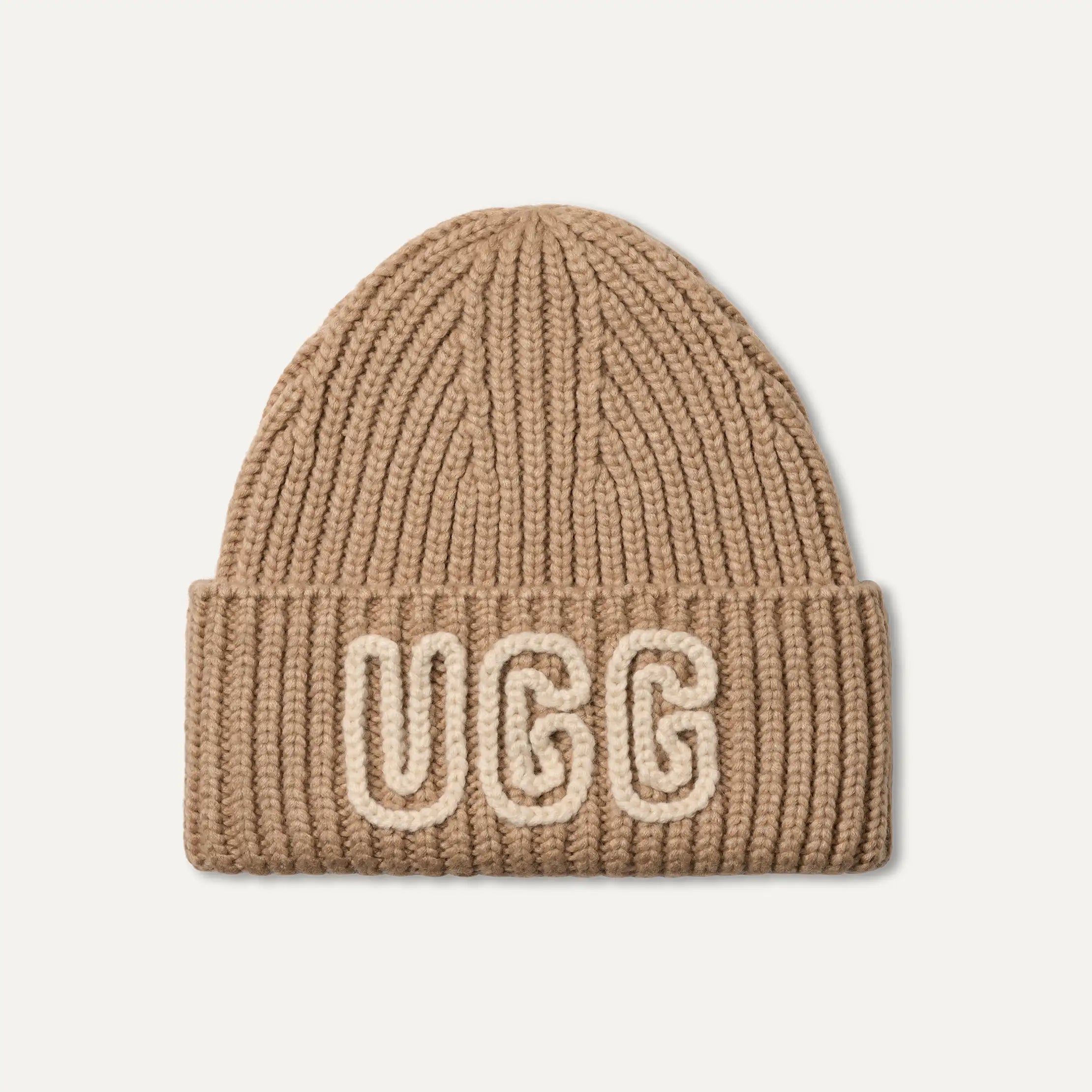 Women's Chunky Crafted Rib Beanie - WHITE PEPPER