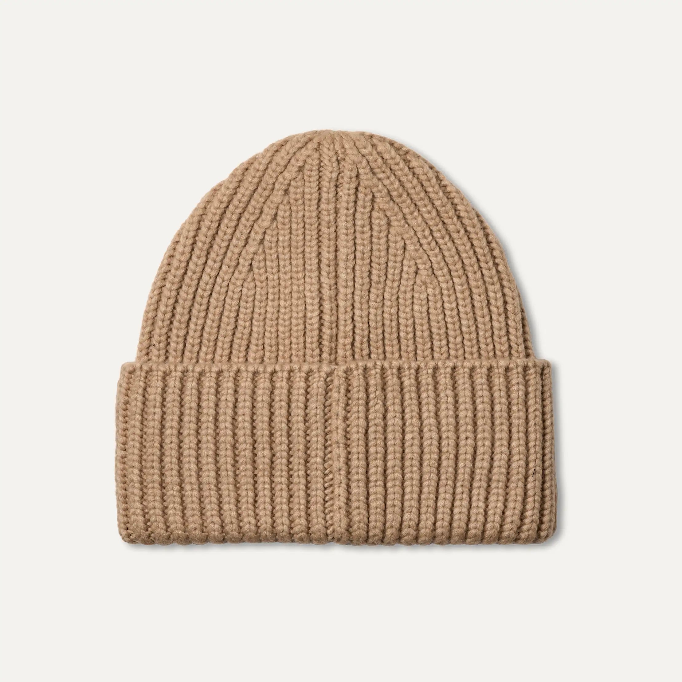 Women's Chunky Crafted Rib Beanie - WHITE PEPPER
