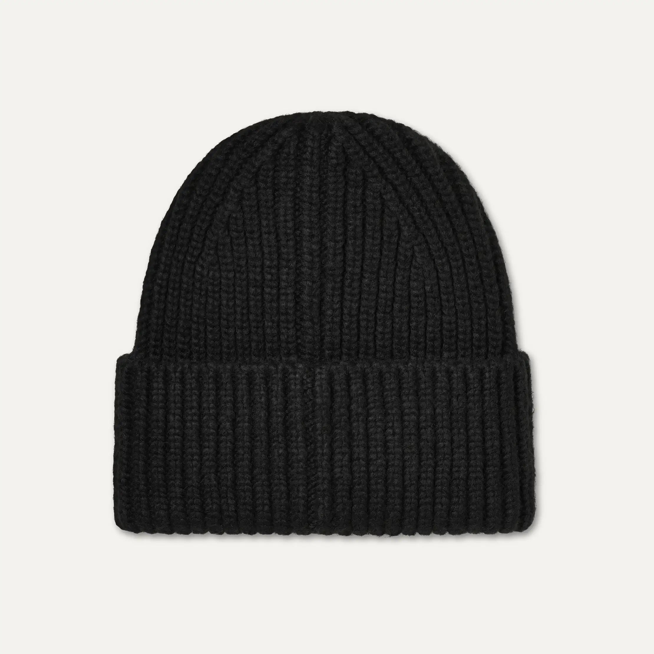 Women's Chunky Rib UGGbraid Beanie - BLACK