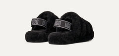 Kids' Fluff Yeah Slide - BLACK / DARK SHADOW