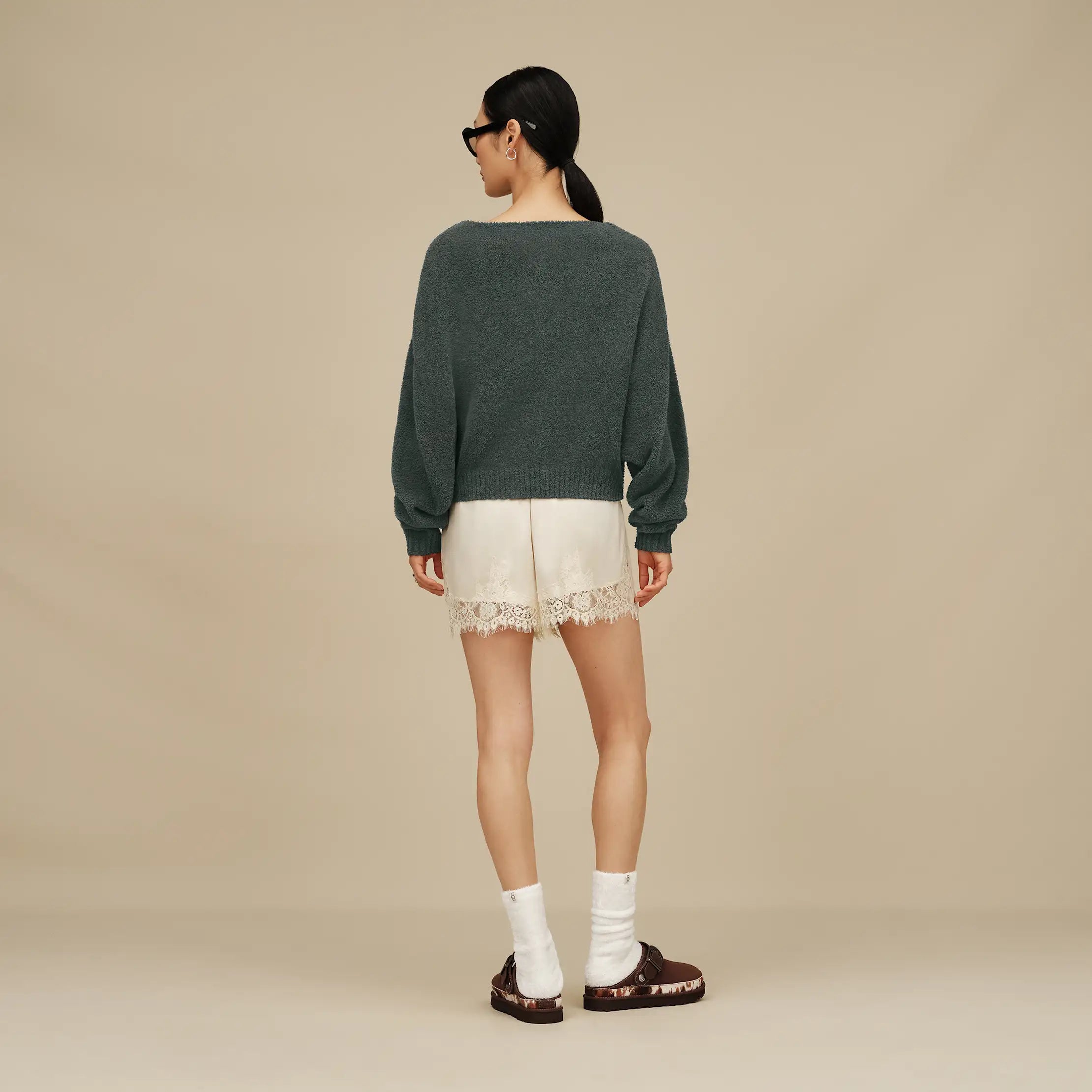 Women's Leda Cozy Sock - WHITE