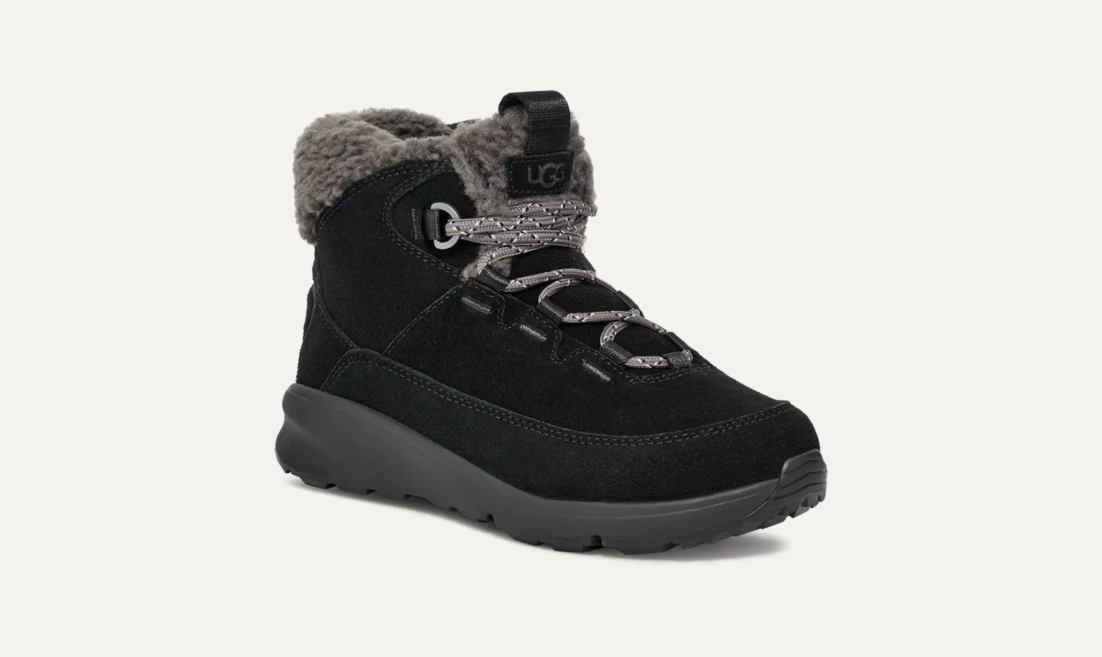 Kids' TerreTrail Cozy Lace - BLACK