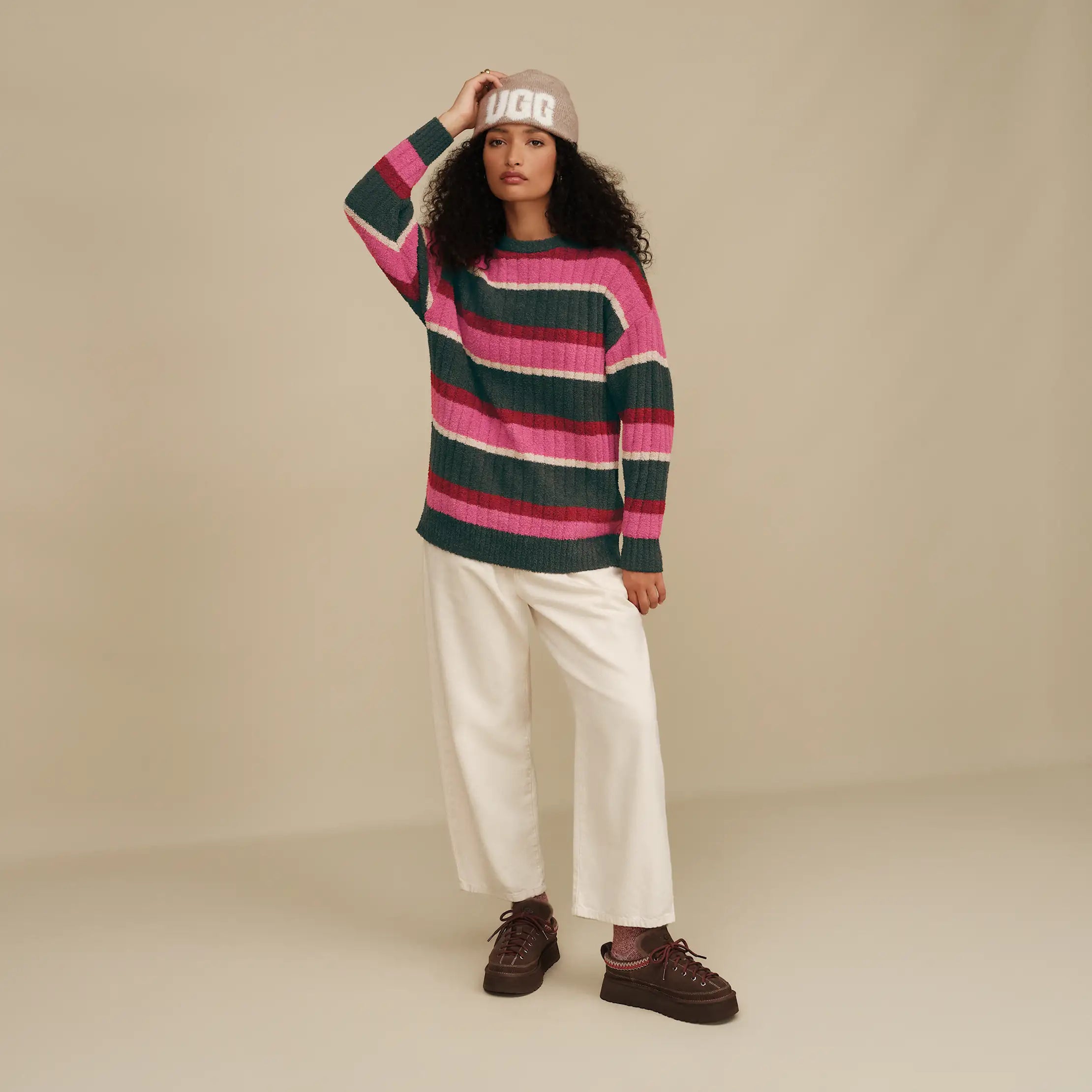 Women's Riz Top Rib - ARUGULA STRIPE