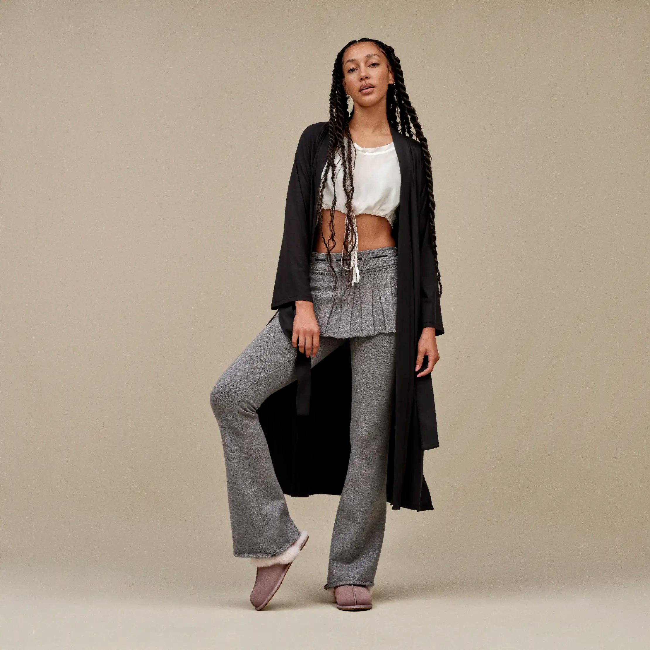 Women's Myra Robe - BLACK