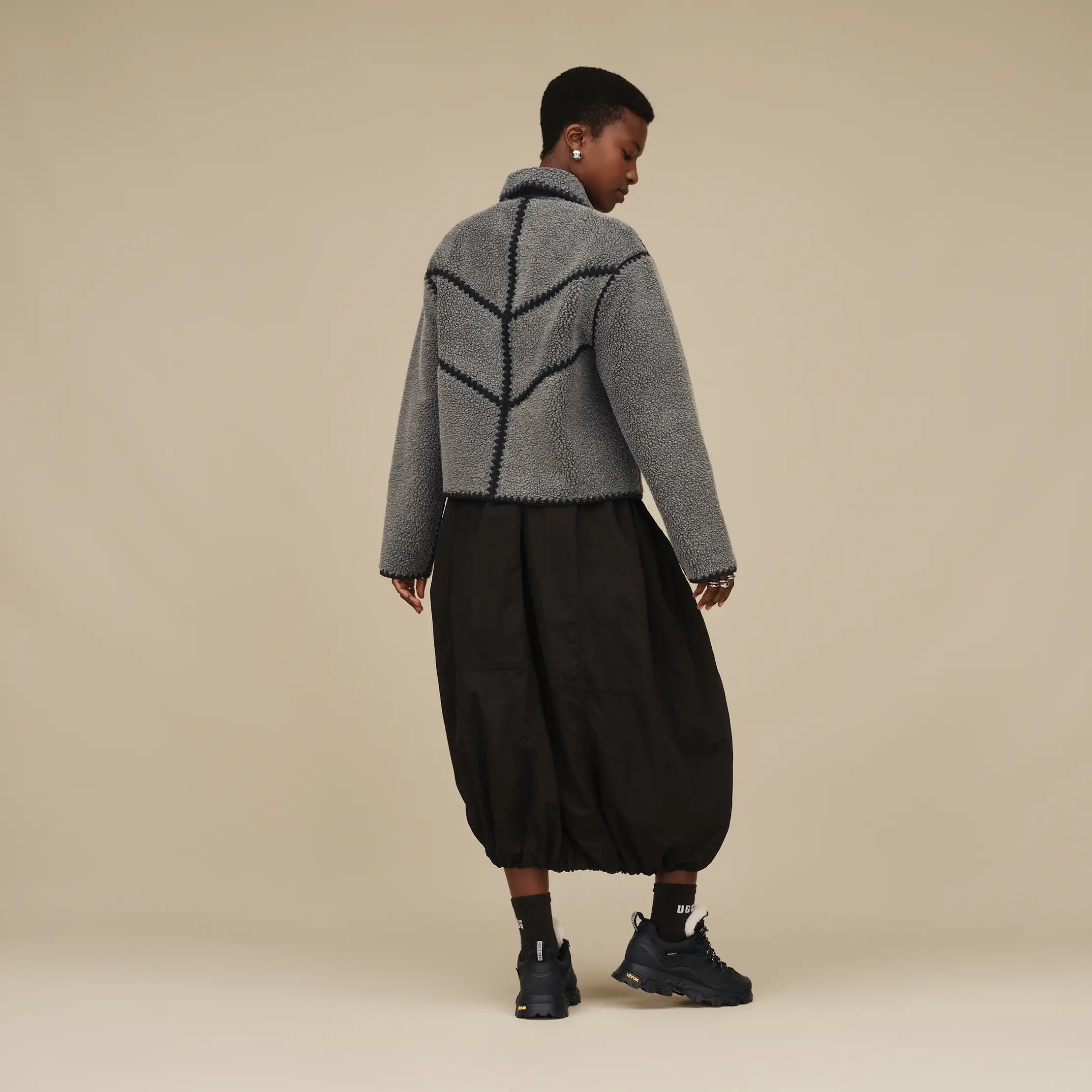 Ellison UGGfluff Shell Jacket - CHARCOAL HEATHER