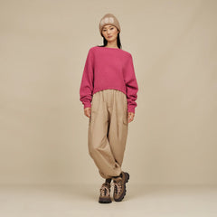 Women's Novalie Slouchy Pullover - STRAWBERRY