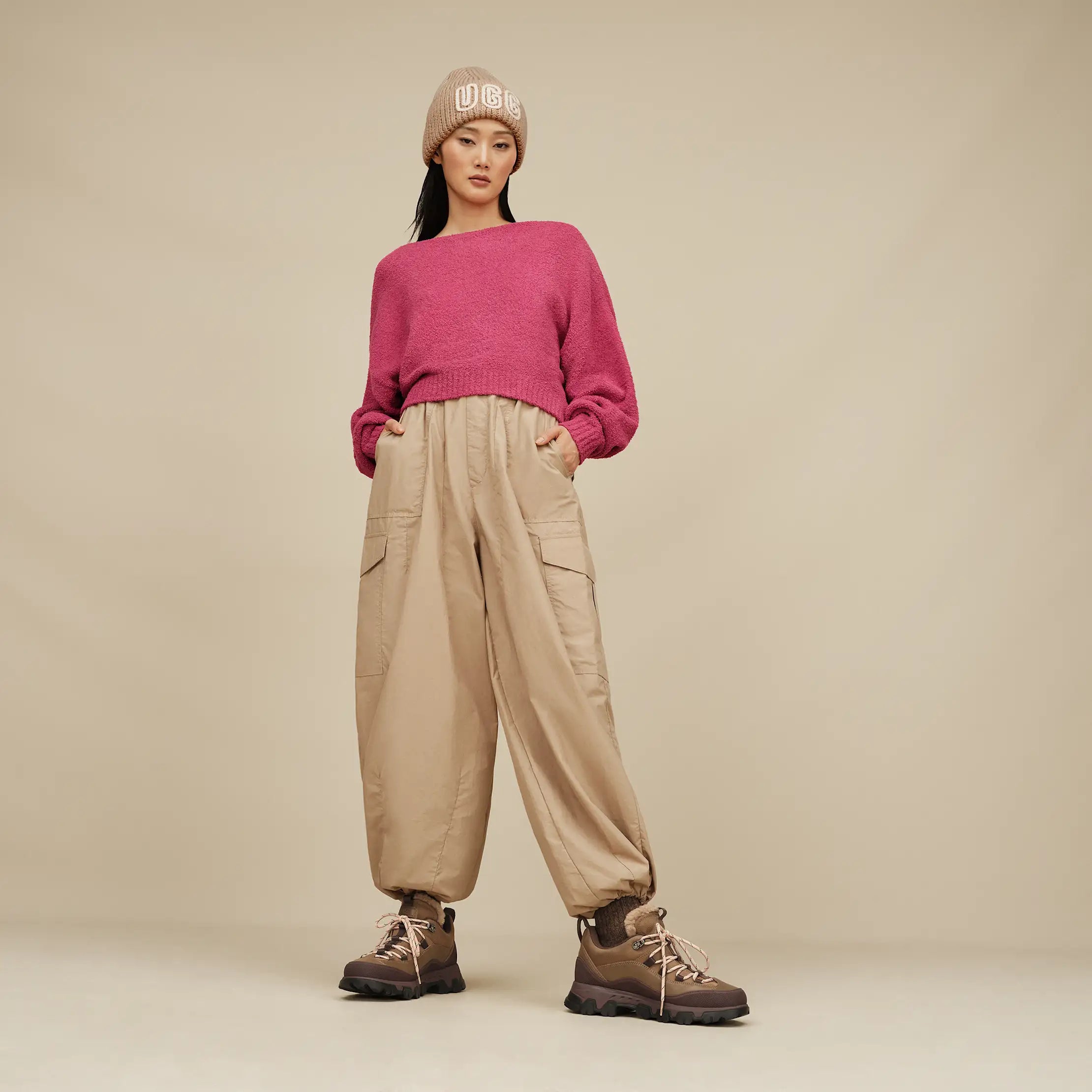 Women's Novalie Slouchy Pullover - STRAWBERRY