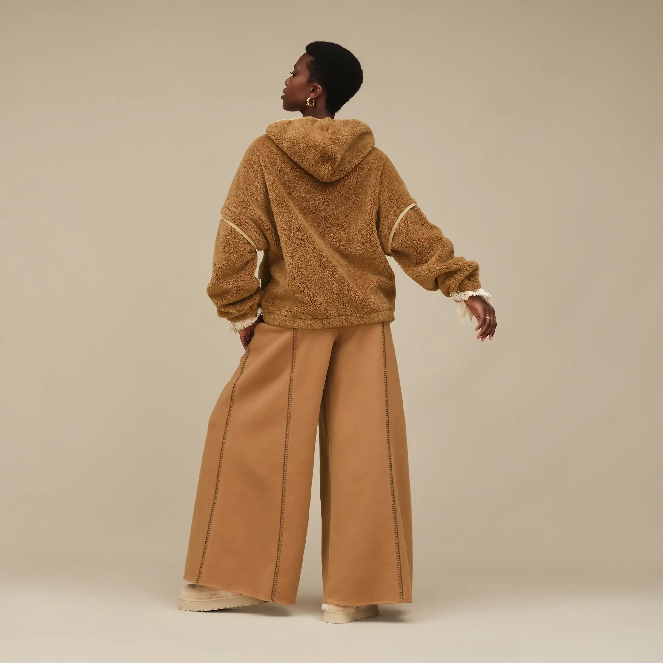 Women's Mariella UGGfluff Zip Hoodie - CHESTNUT
