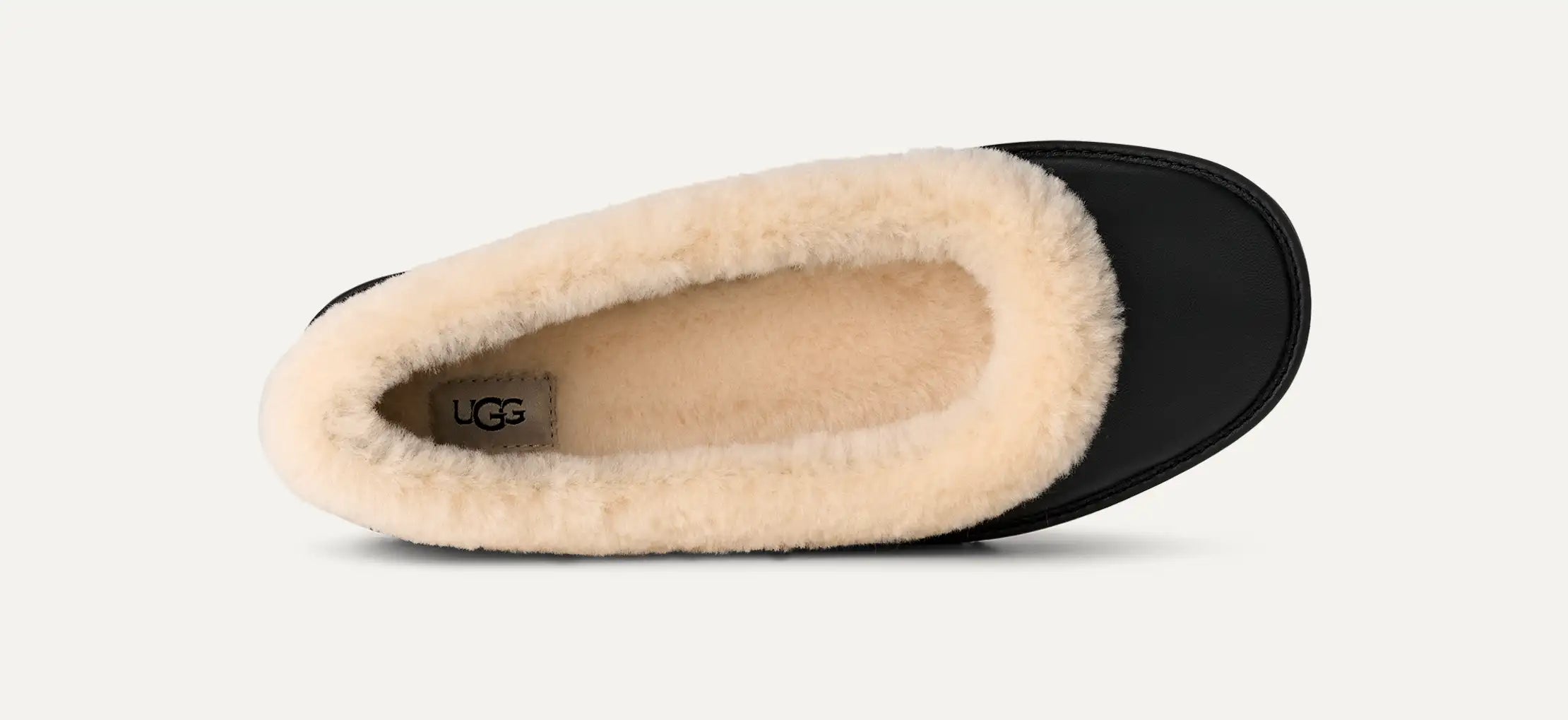 Women's Zora Leather Ballet Flat - BLACK