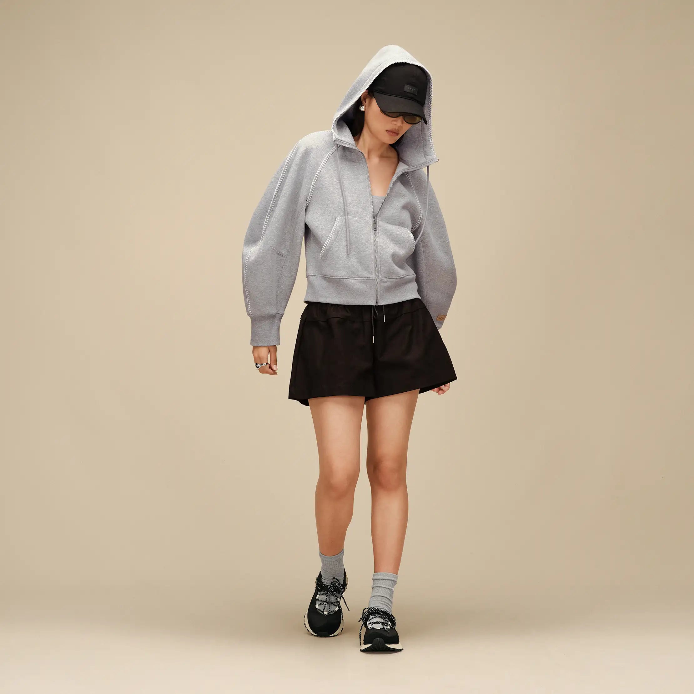 Women's Classic Full-Zip Hoodie - GREY HEATHER
