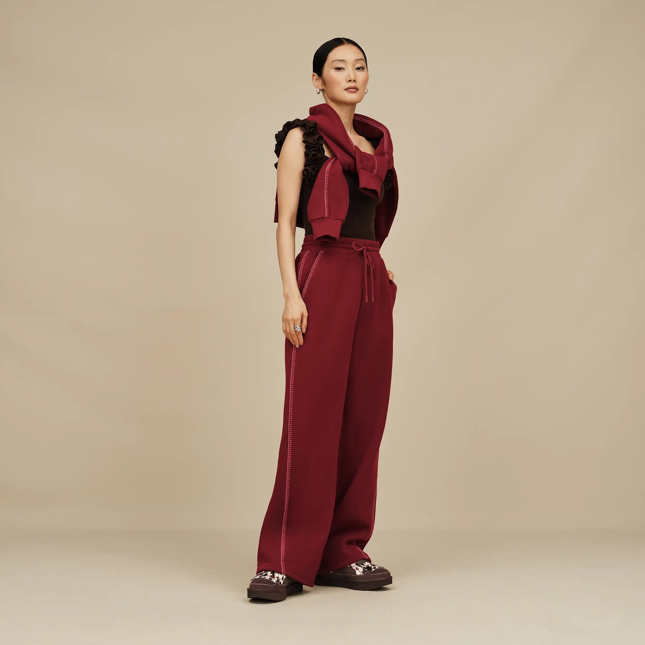 Women's Classic Straight-Leg Pant - COFFEE BERRY