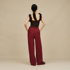 Women's Classic Straight-Leg Pant - COFFEE BERRY