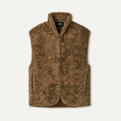 Women's Niah Toggle Vest - COFFEE GROUNDS