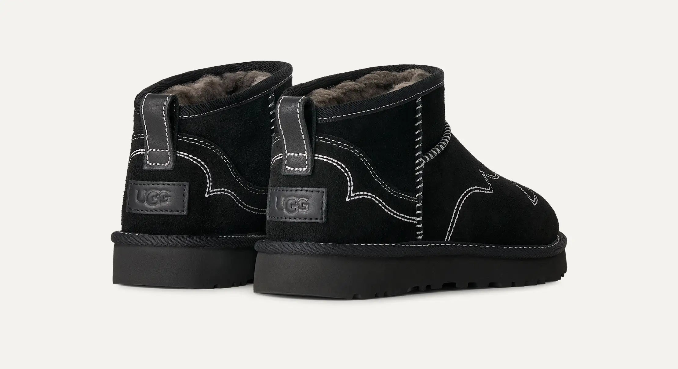 Women's Classic Ultra Mini Western - BLACK