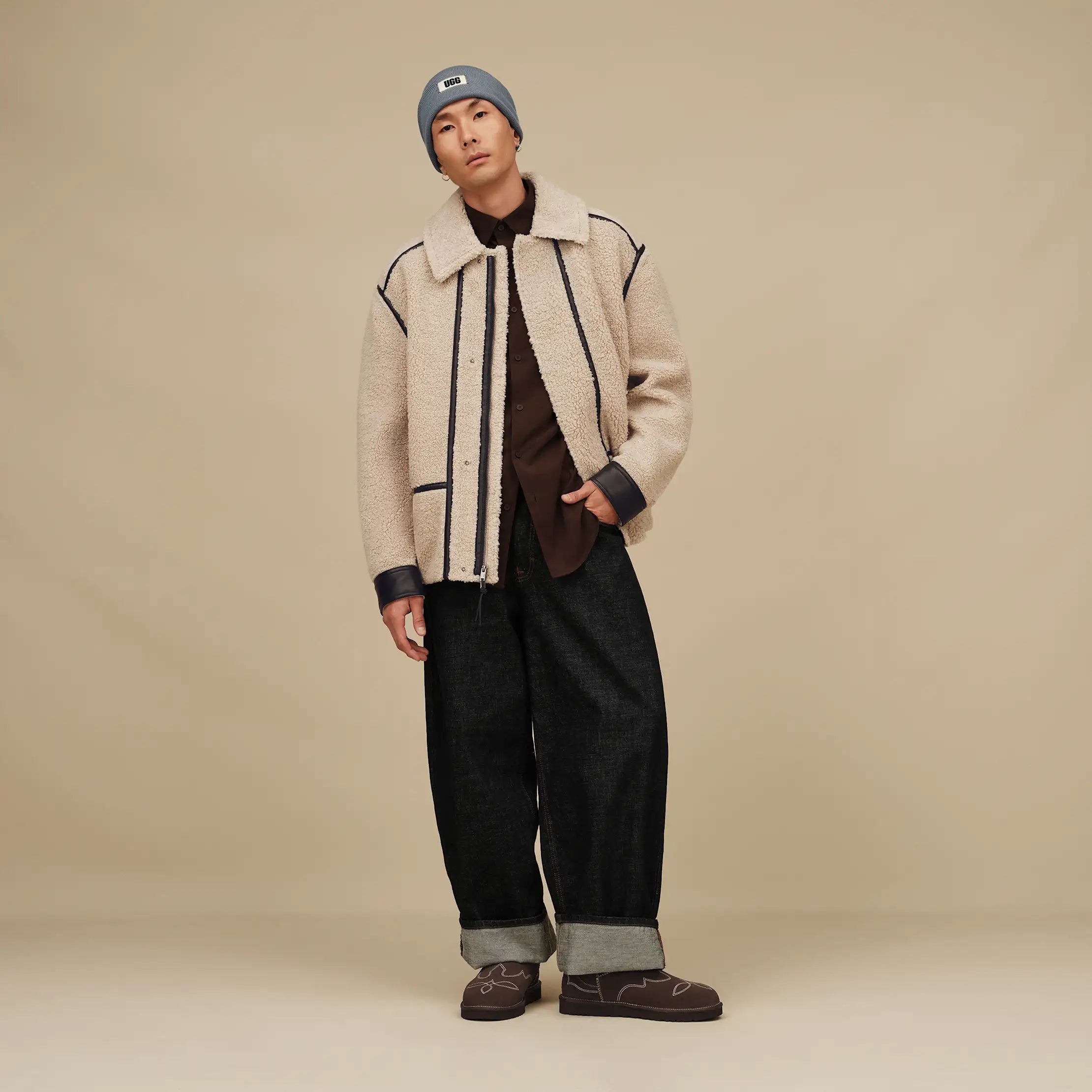Men's Quinley Jacket - BLUFF / BLACK