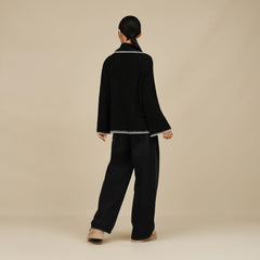 Women's Rylynn Quarter-Zip Sweater - BLACK