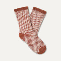 Men's Brevin 3/4 Crew - AUTUMN SEPIA / VANILLE CHECK