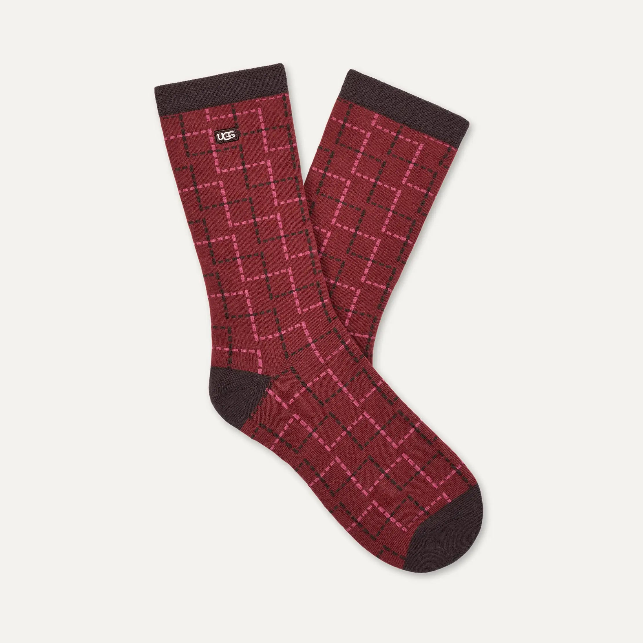Women's UGG Classic Crew 3 Pack - CLASSIC BOOT / PLAID / COFFEE BERRY