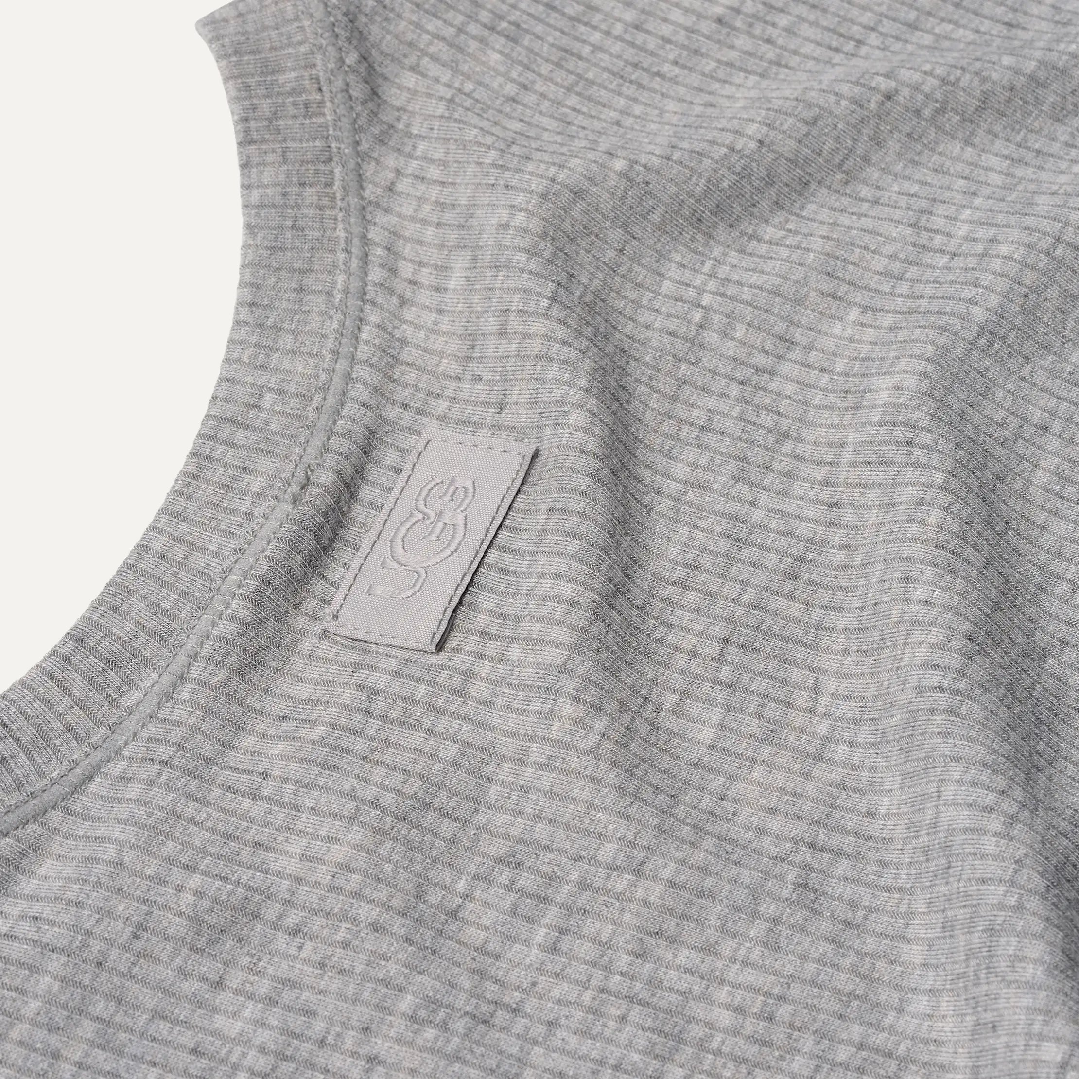 Women's Aidelene Long Sleeve Rib Tee - GREY HEATHER
