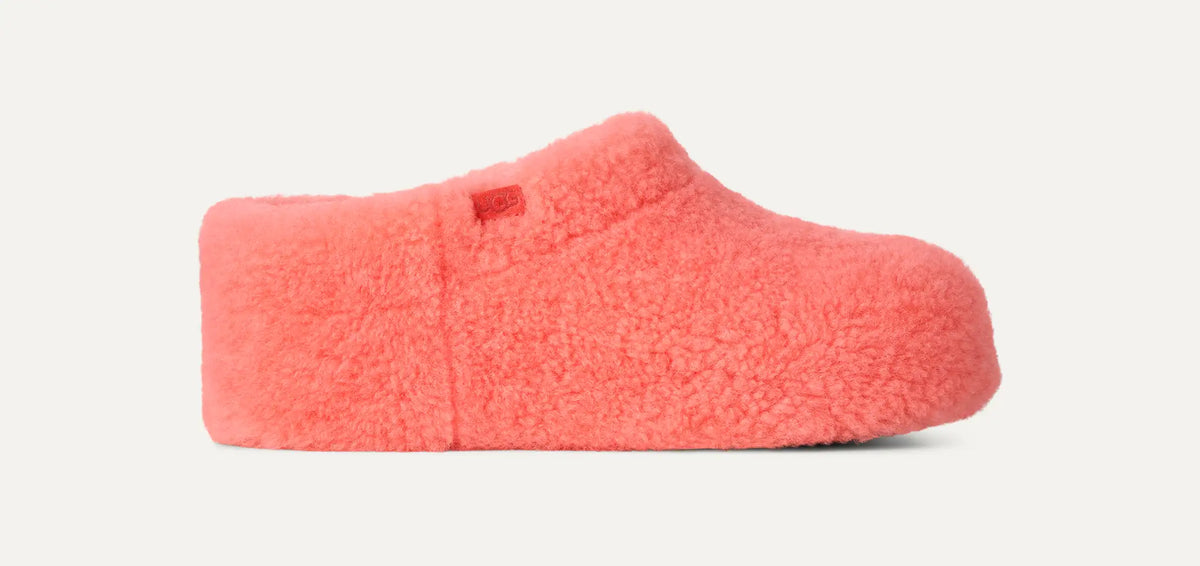 Women's Enwrap Fluffed Clog - ORANGE GERBERA