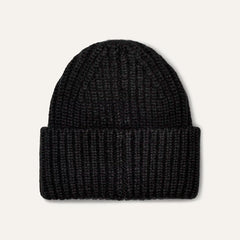 Women's Chunky Rib Beanie - BLACK