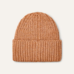 Women's Chunky Rib Beanie - CAMEL