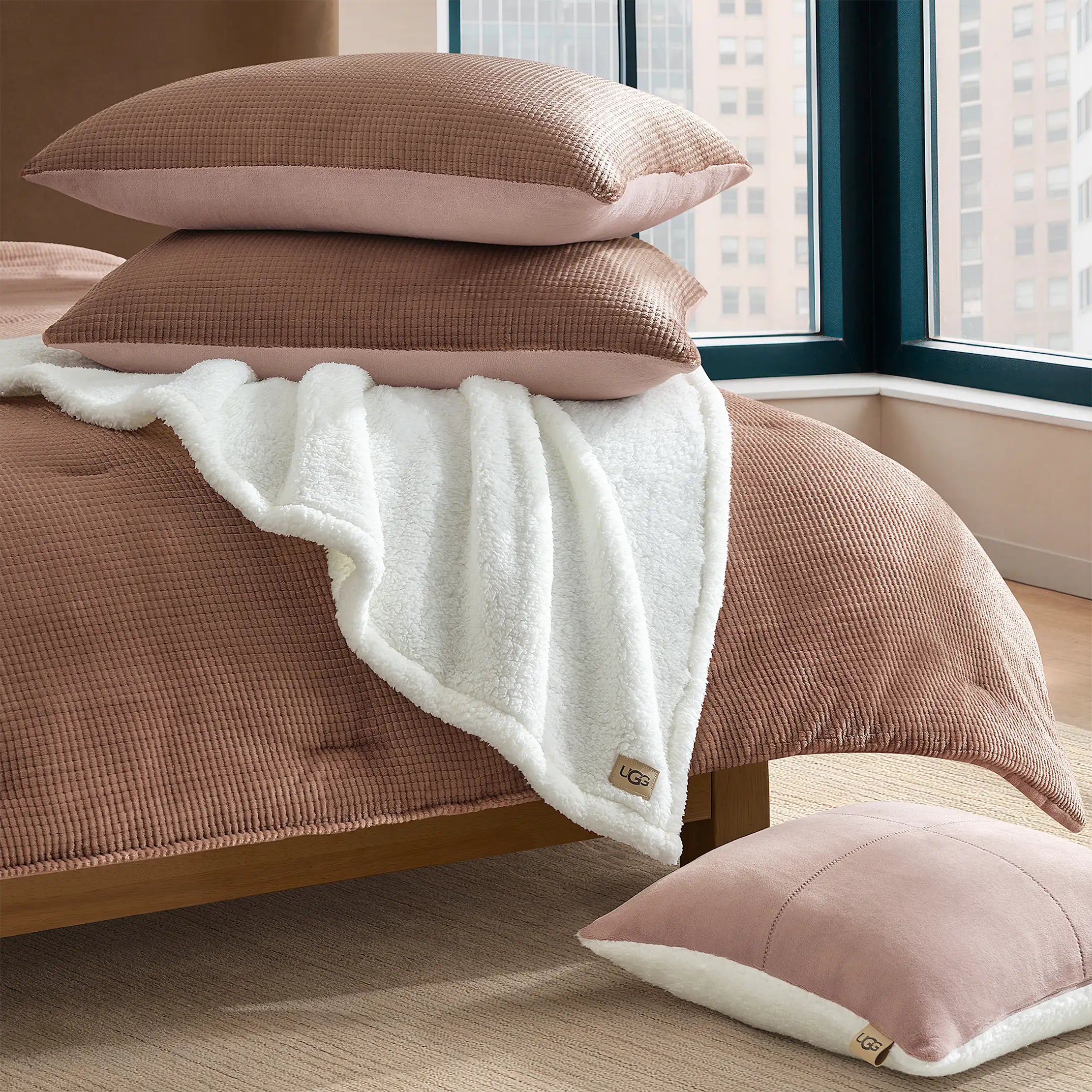 Home Brody Comforter Set T/TXL - ROSEWOOD