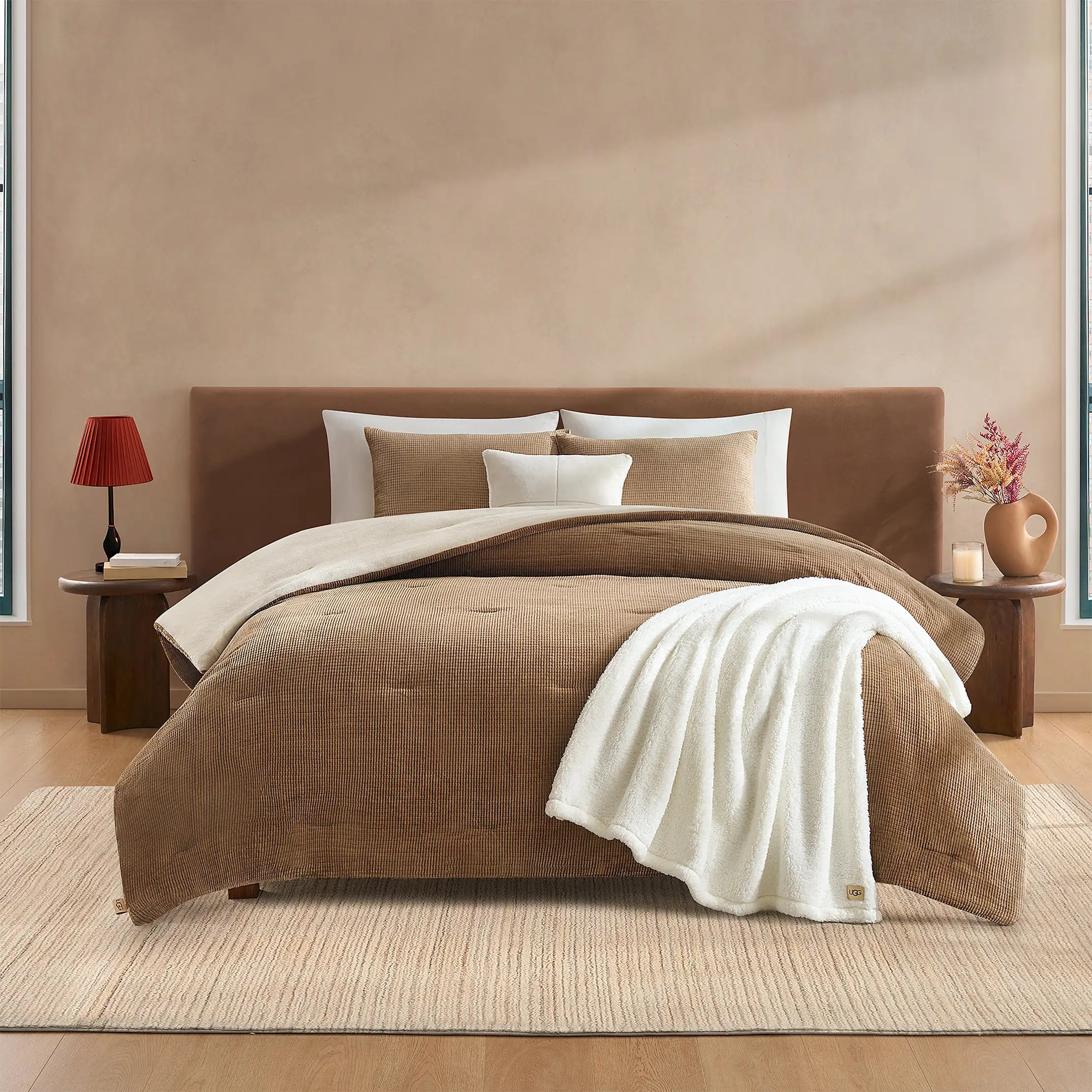 Home Brody Comforter Set F/Q - CHESTNUT