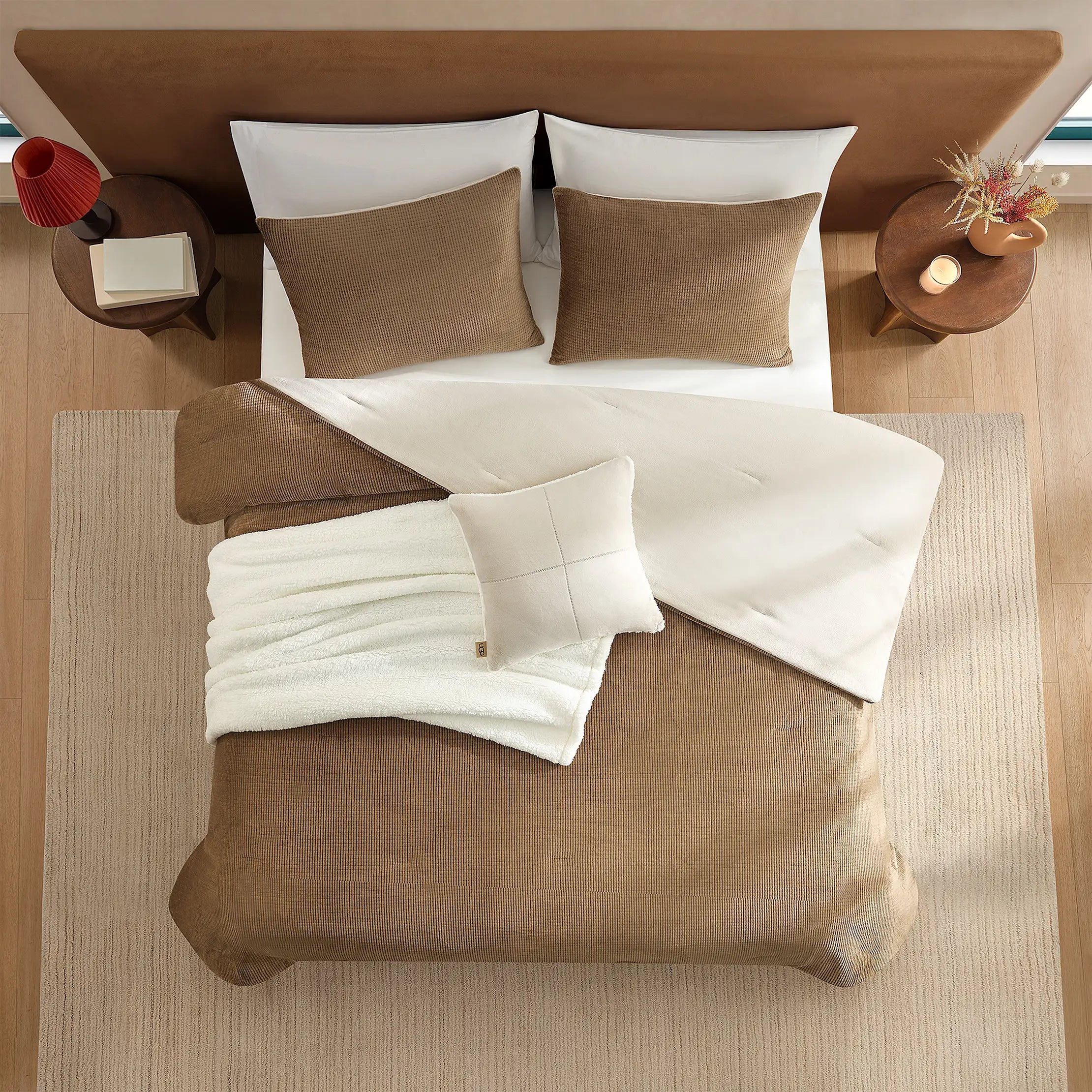 Home Brody Comforter Set F/Q - CHESTNUT
