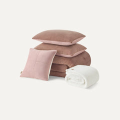 Home Brody Comforter Set F/Q - ROSEWOOD