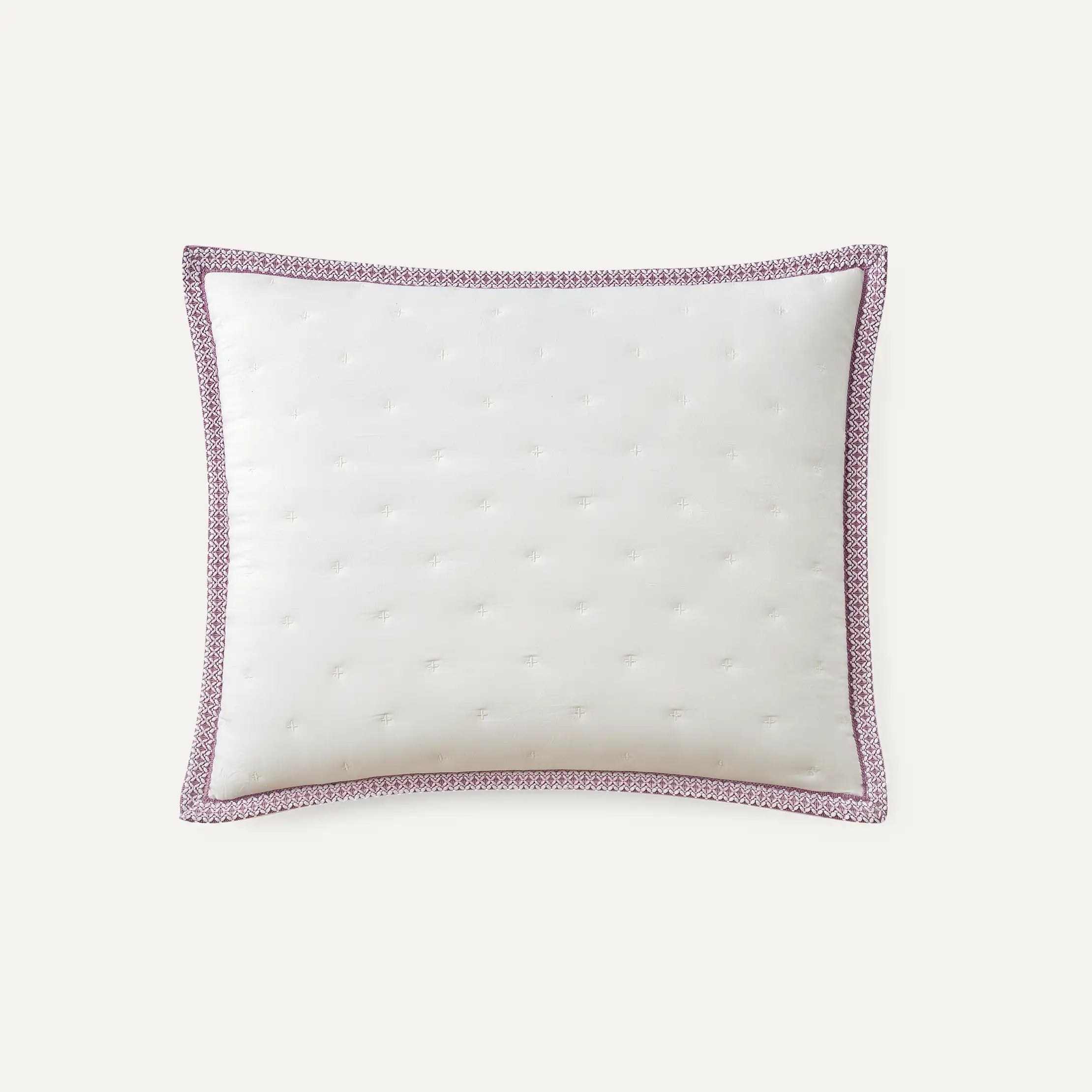 Home Devon UGGbraid Quilt Set T/TXL - SNOW / DUSTY ORCHID